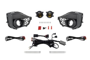 Ford Mustang Fog Light Kit - Front - Diode Dynamics - Elite Series Add-On - Yellow - `24-`25